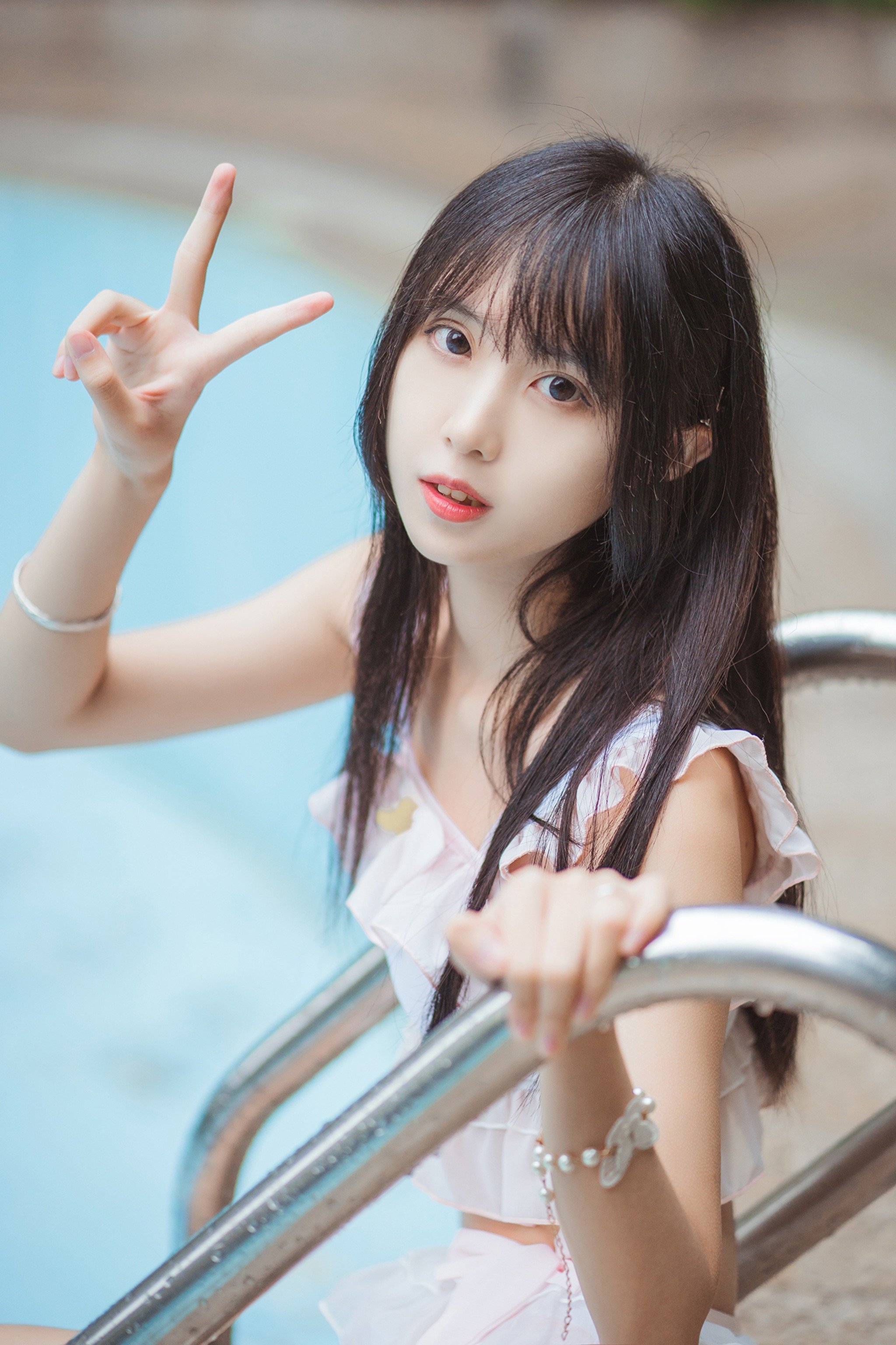 风之领域 - NO.088 泳池里的少女 [40P]-XikXak